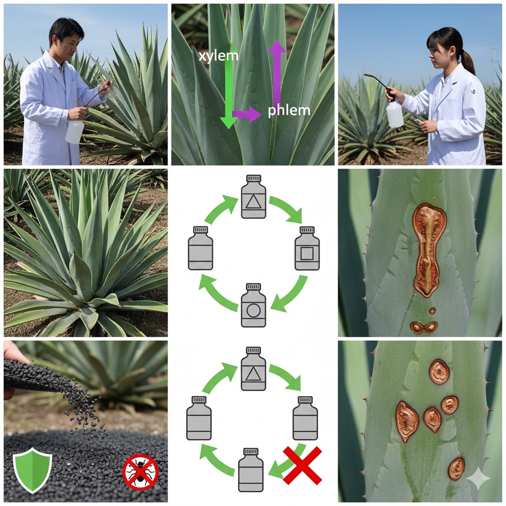 アガベを守るアザミウマ対処薬の散布戦略