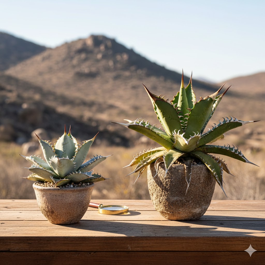 アガベ チタノタ 野生の魅力とオテロイとの違い