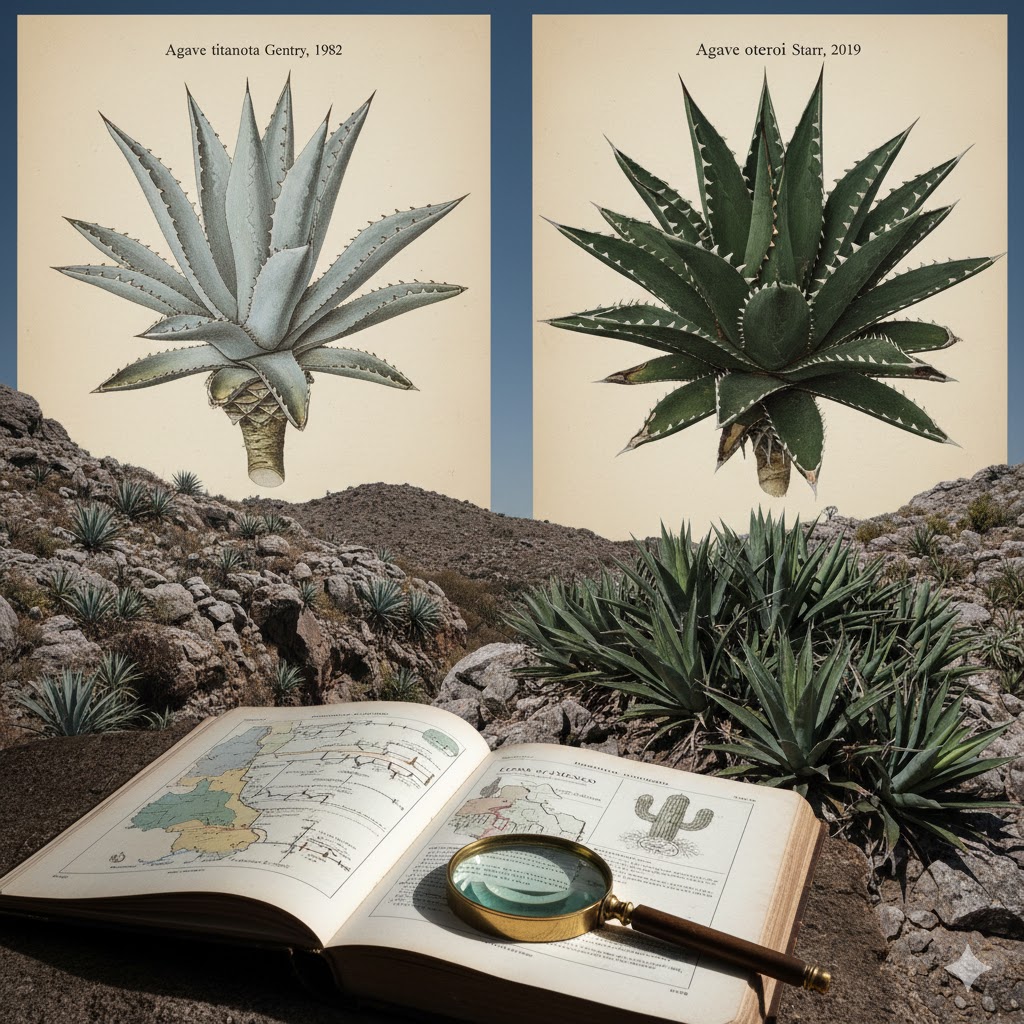 オアハカ産現地球とチタノタブルーの分類の歴史