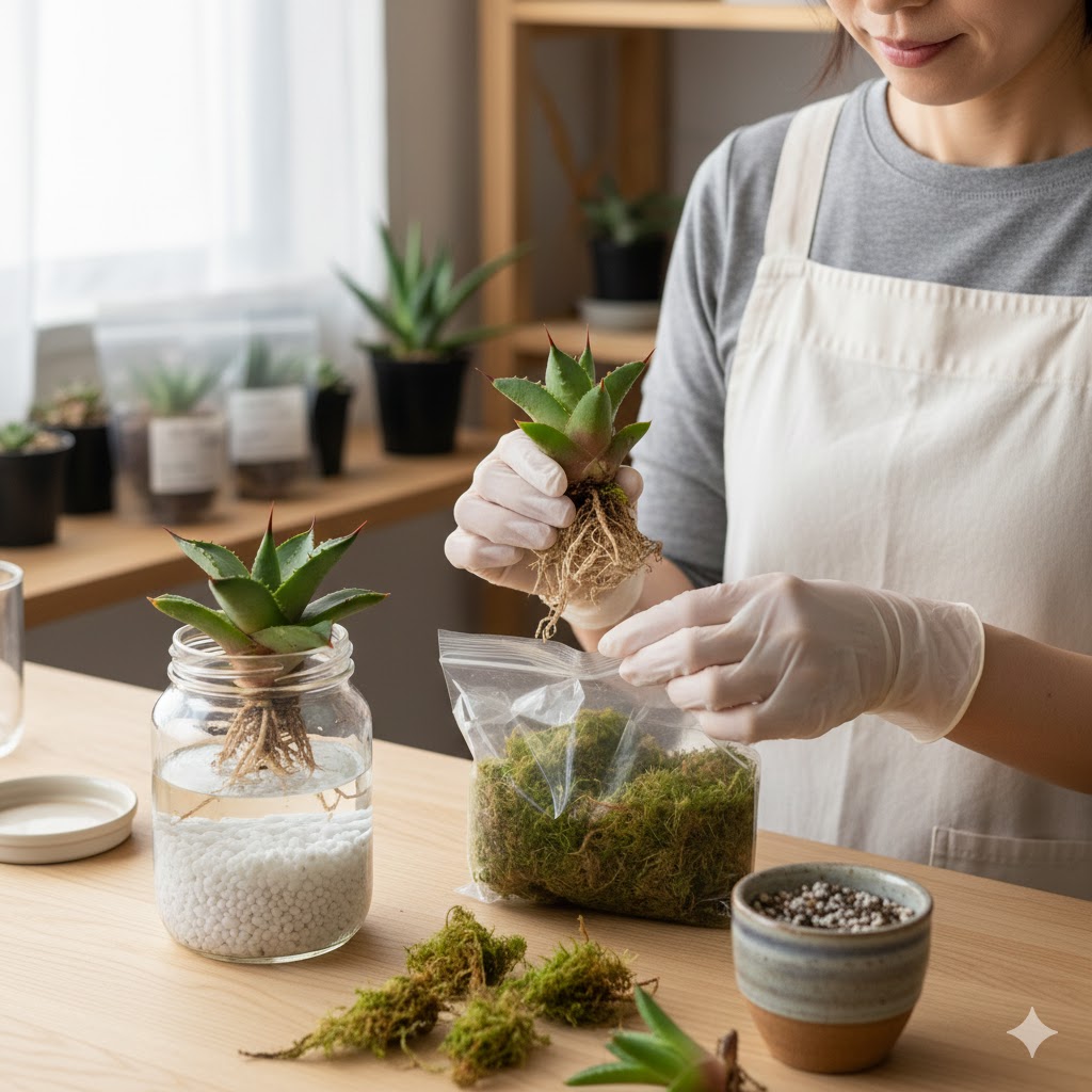 水苔やゼオライトを活用した清潔な発根環境の作り方