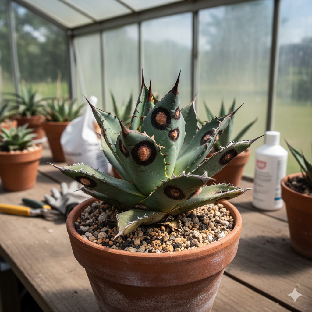 アガベの黒い点や炭疽病を徹底解説！原因と効果的な治し方まとめ