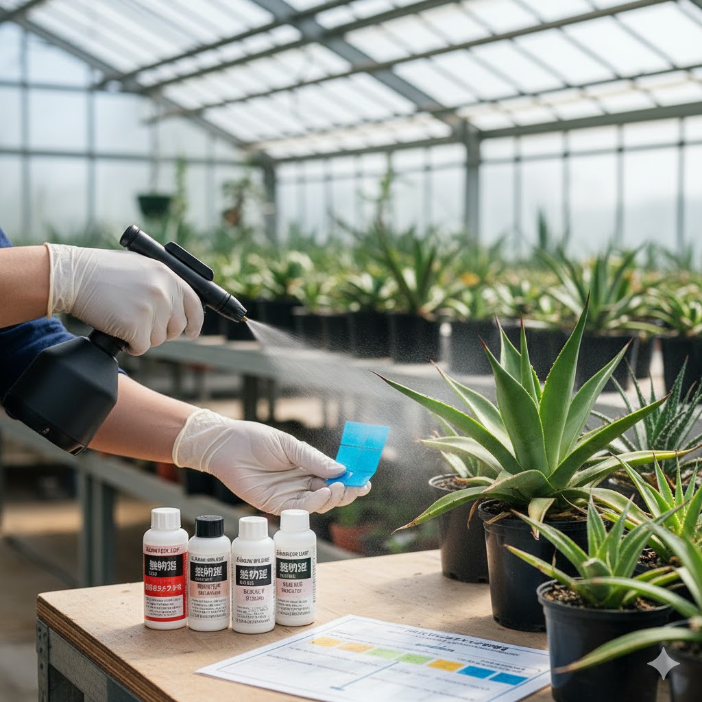 アガベの虫食い跡と症状を改善するための薬剤と対策