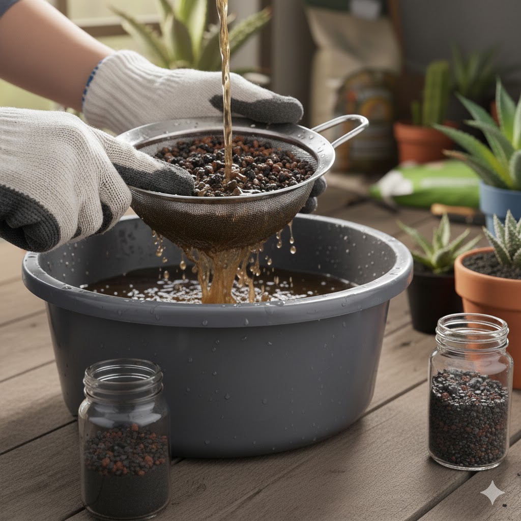 アガベの化粧砂に溶岩の砂利を選ぶ際の注意点