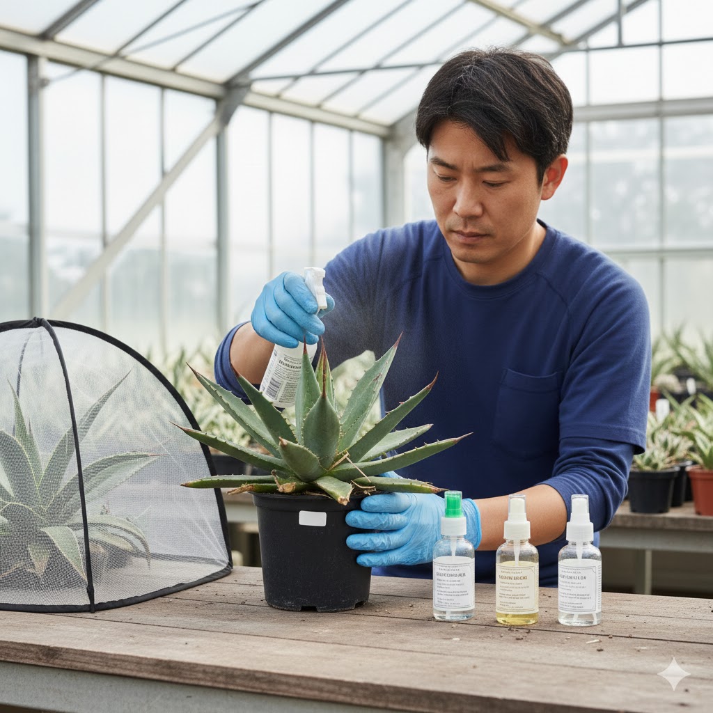 どこからアガベマイトがうつる?必要な薬と感染防止策