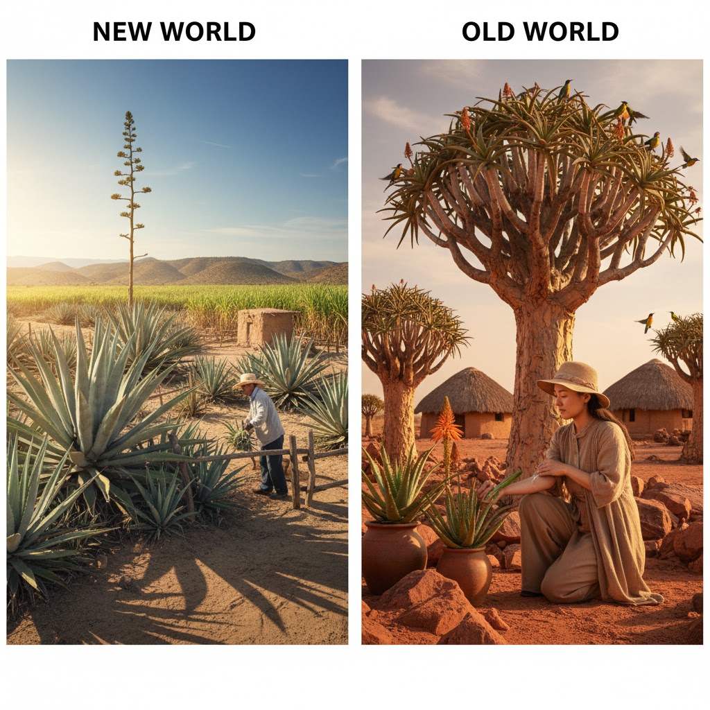 新世界と旧世界に分かれる自生地と歴史