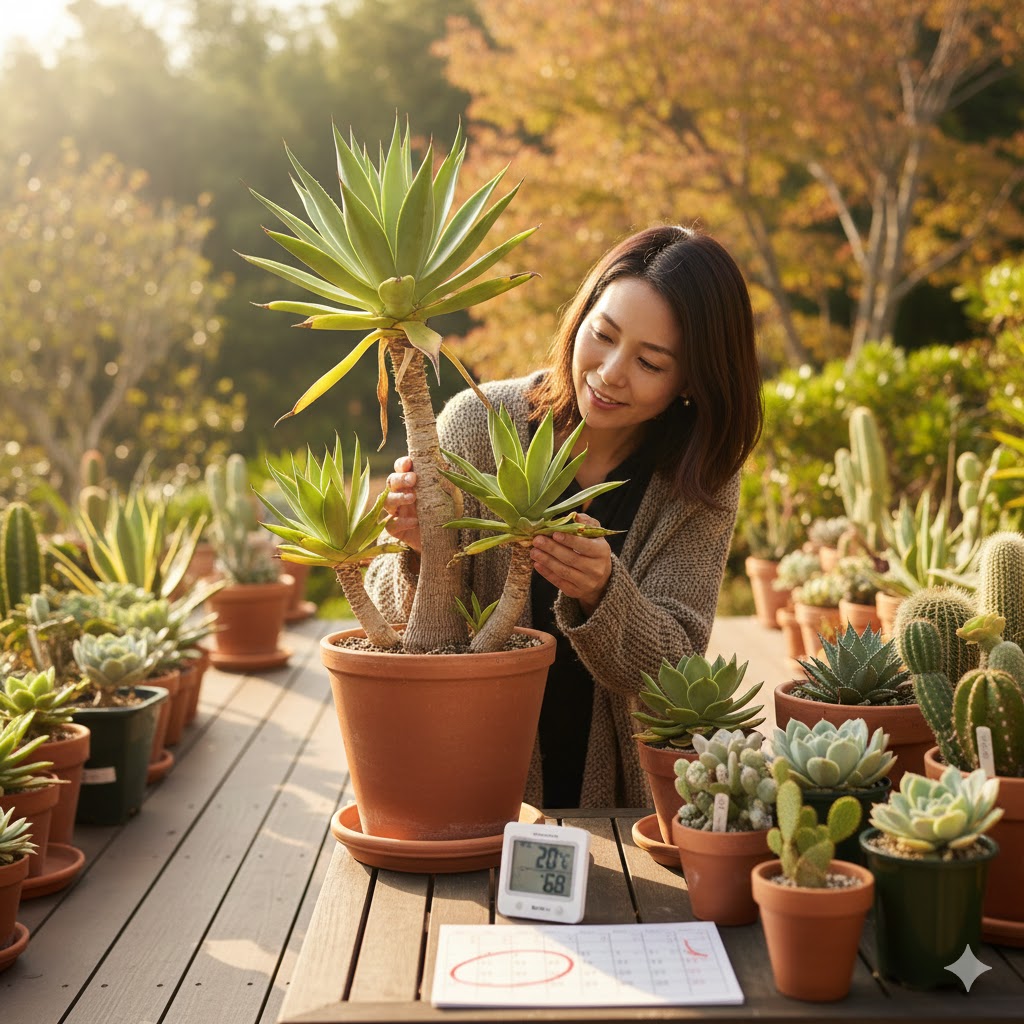 アガベアテナータの子株の外し方！時期・根がない時の増やし方を解説