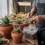 アガベ×ゴールデン培養土の配合レシピ！徒長を防ぐ育て方完全版