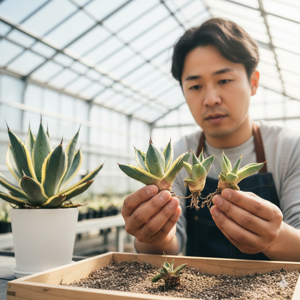 斑が消えるリスクがある未発根の子株やカキ子の注意点