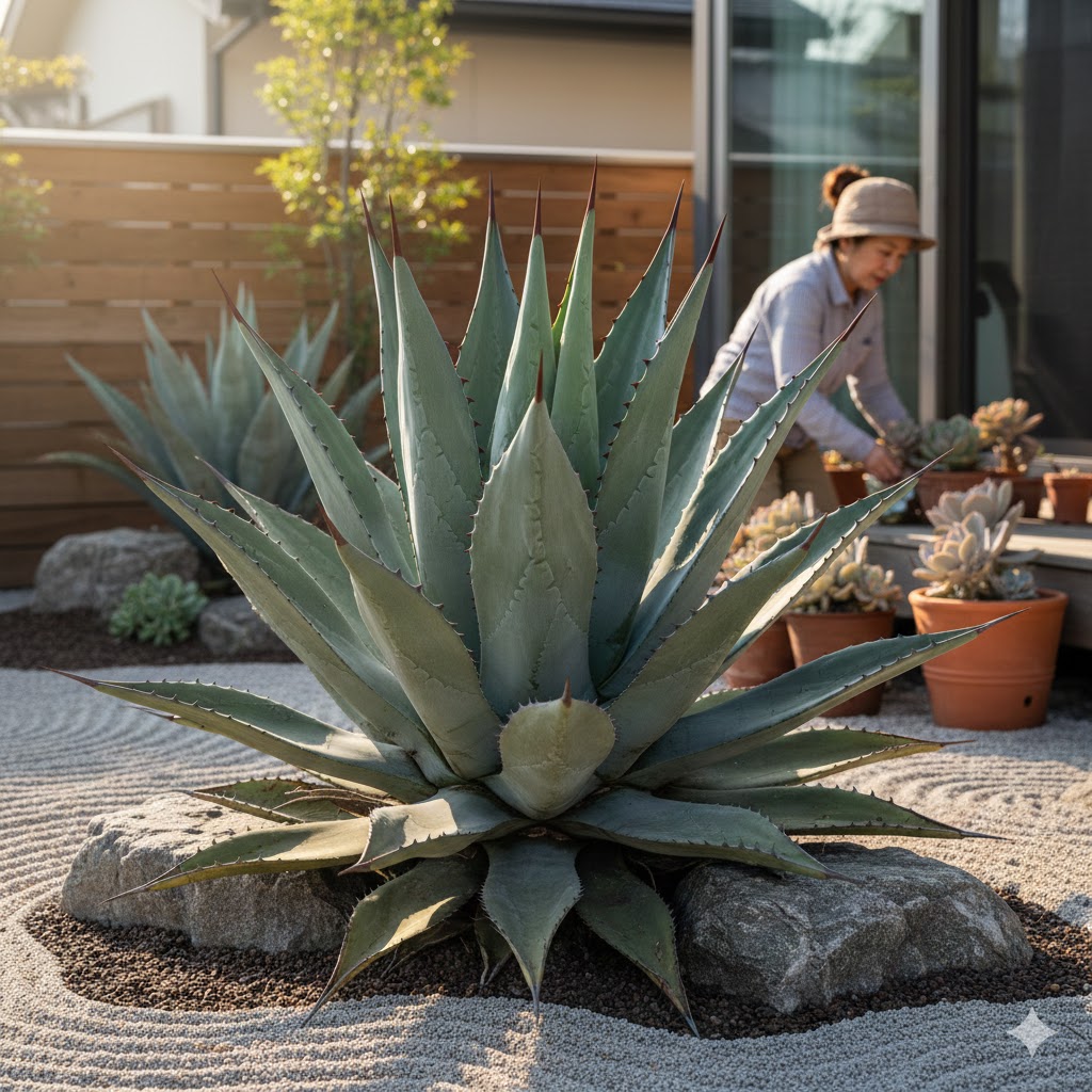 アガベサルミアナフェロックスの成長速度と巨大化させる育て方 – 多肉