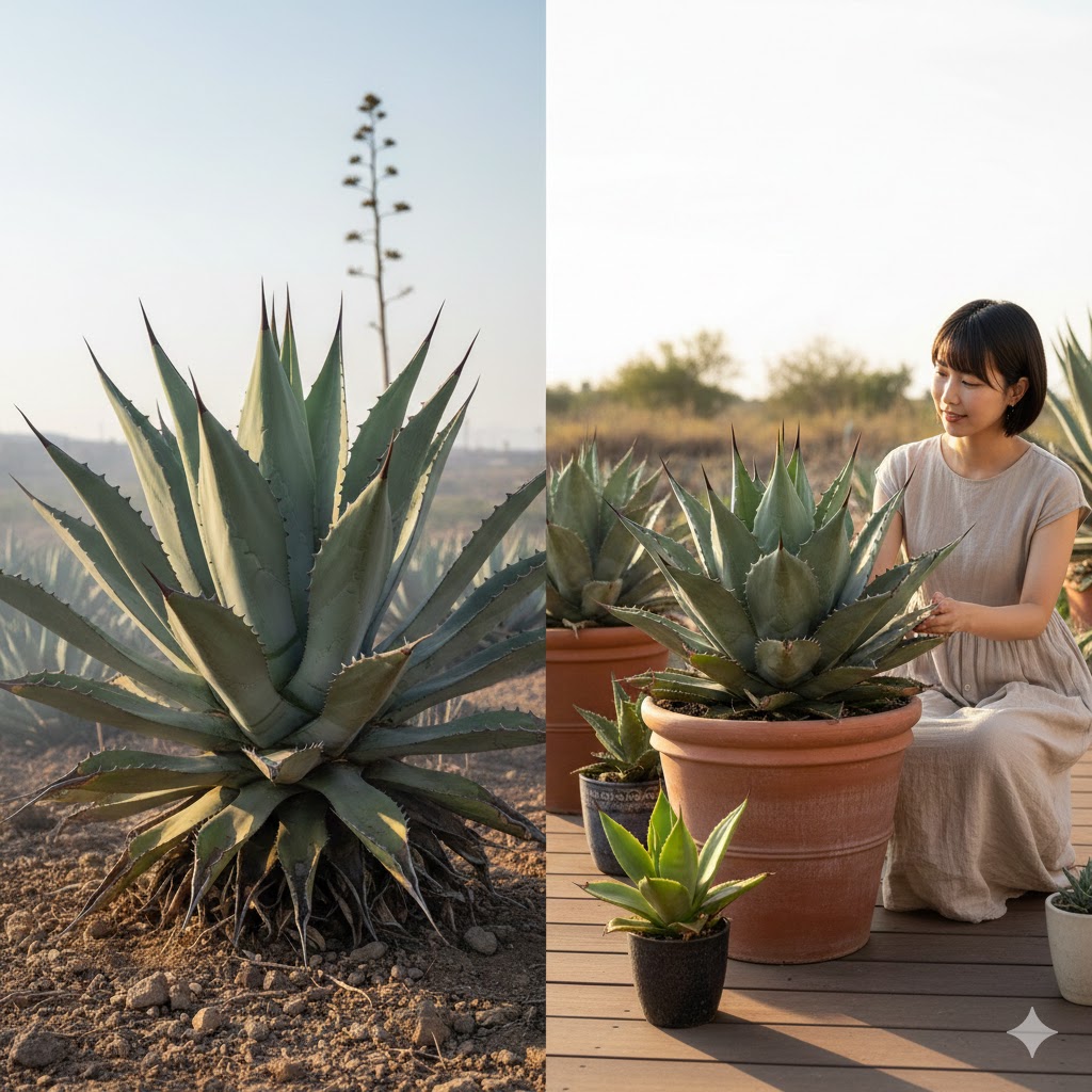 アガベサルミアナフェロックスの成長速度と巨大化させる育て方 – 多肉