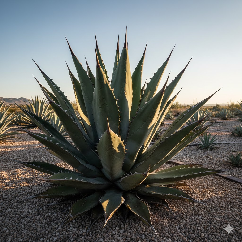 直射日光を浴びて強烈な鋸歯を形成させる環境