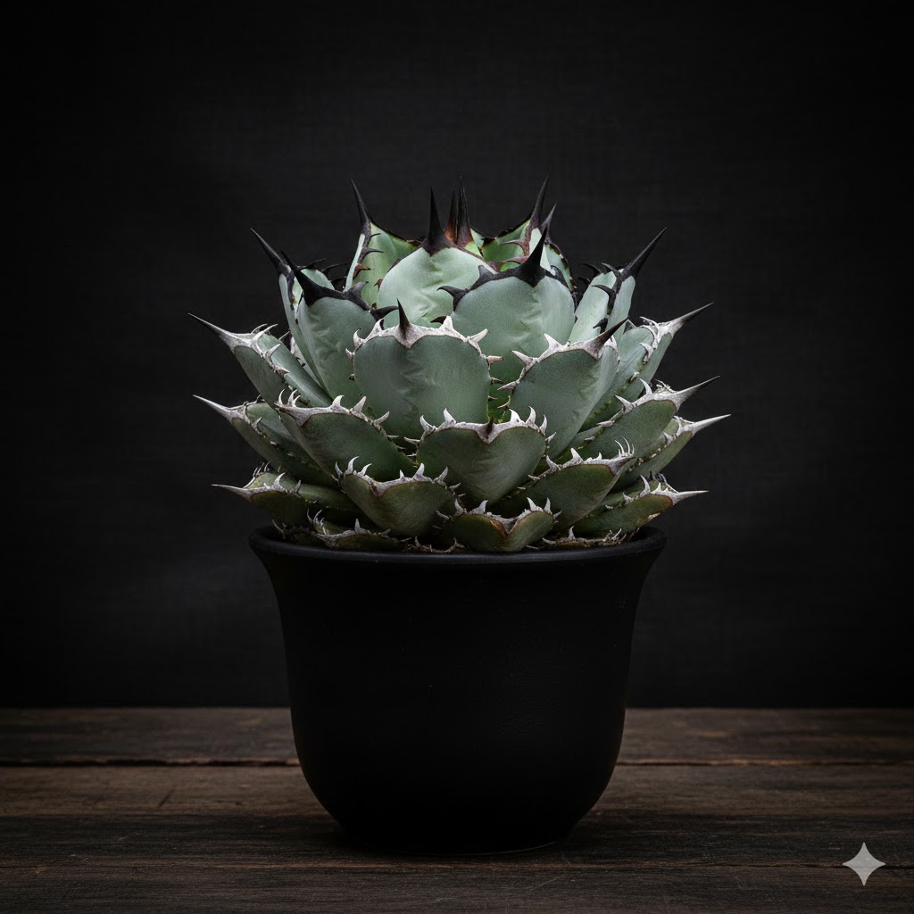 逆三角形の短葉が作るボール状の草姿