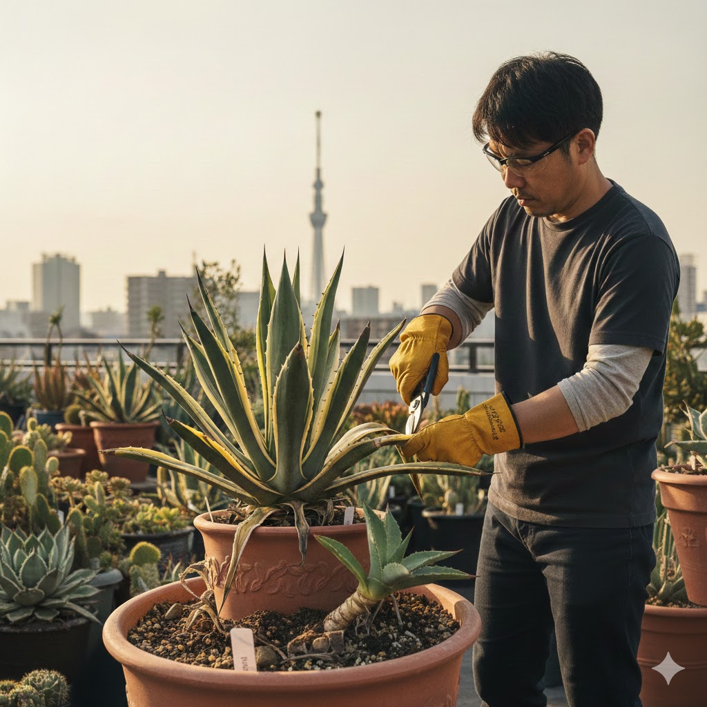 繁殖を最大化する縦割りと成長点の破壊