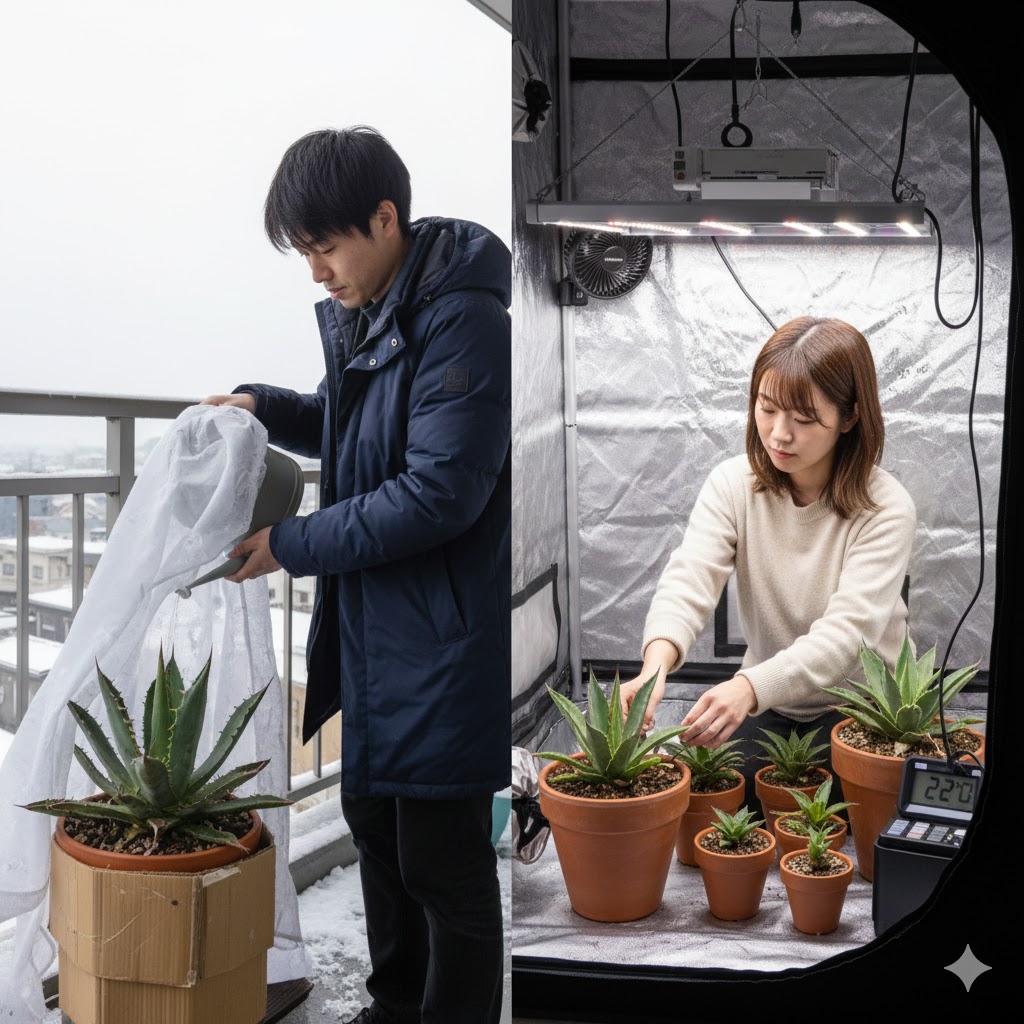 環境に合わせたアガベの冬越しと水やりの最適解