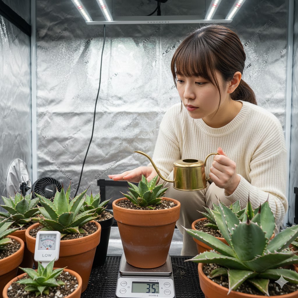 室内LED管理での徒長を防ぐ水やりの頻度