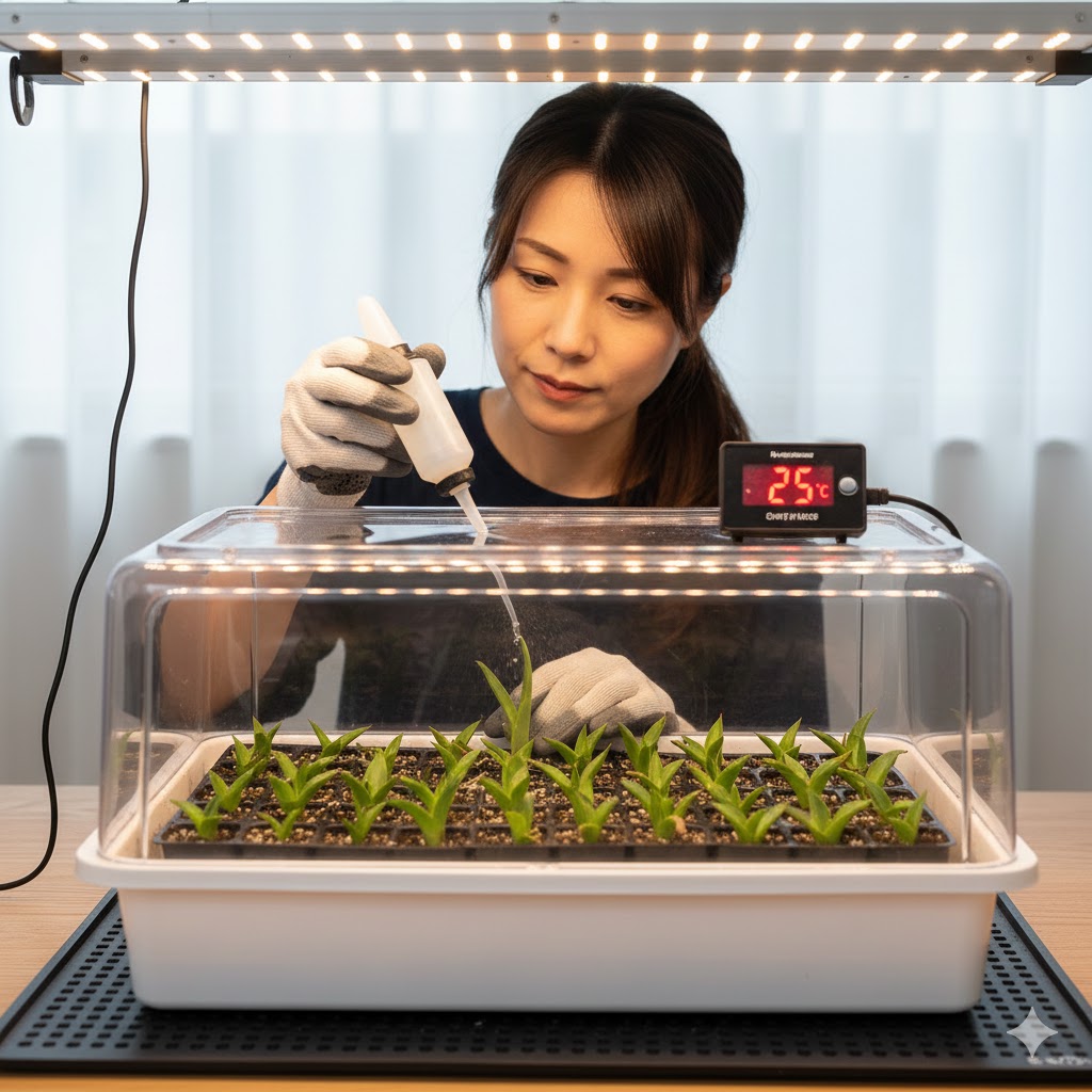 実生株や幼苗を枯らさないための特殊な管理