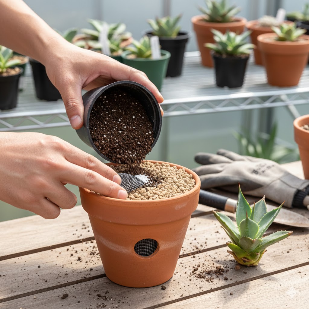 植え替え手順と鉢底からの害虫侵入を防ぐ対策
