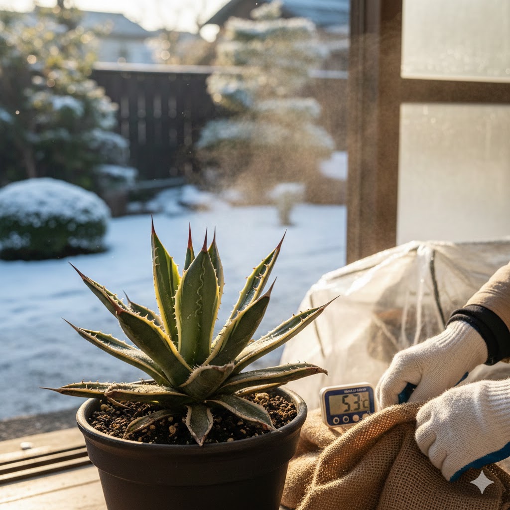 アガベ氷山の耐寒性とは？冬に枯らさない育て方の基本