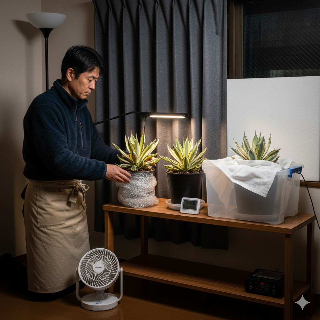 冬越しの成功率を上げる！夜間の置き場所と防寒対策