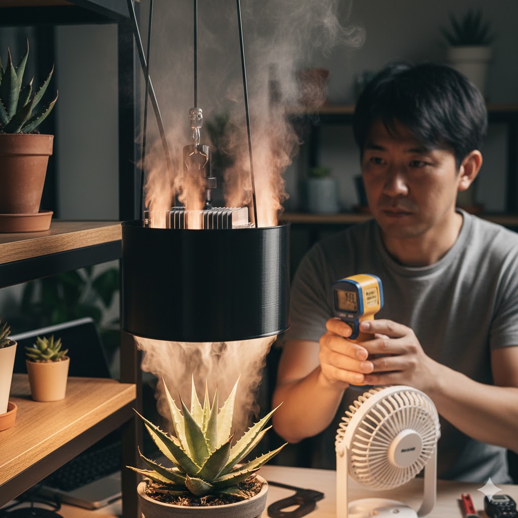 LEDの寿命を縮めないための放熱と煙突効果