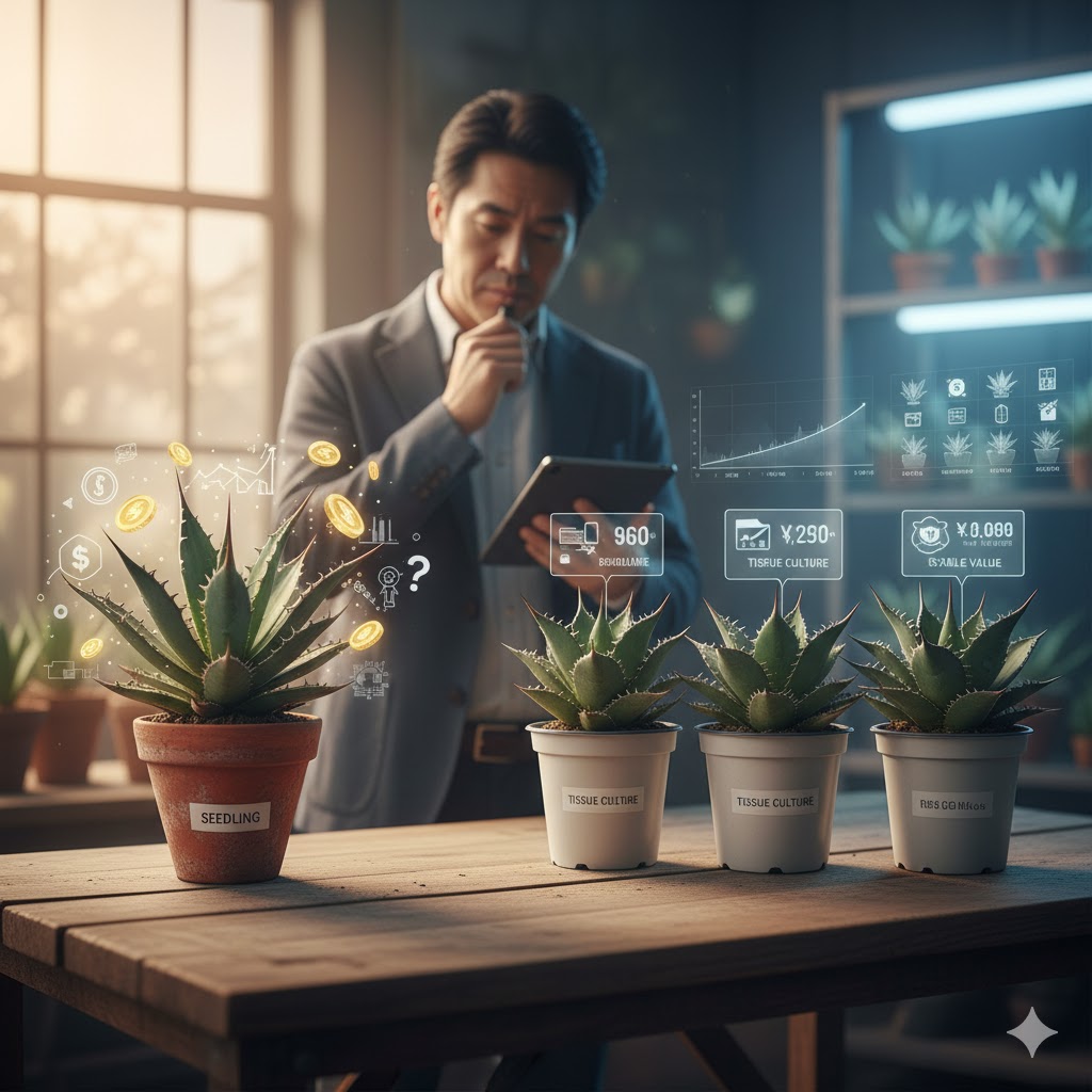 実生株とメリクロン株の価値の違いと市場相場