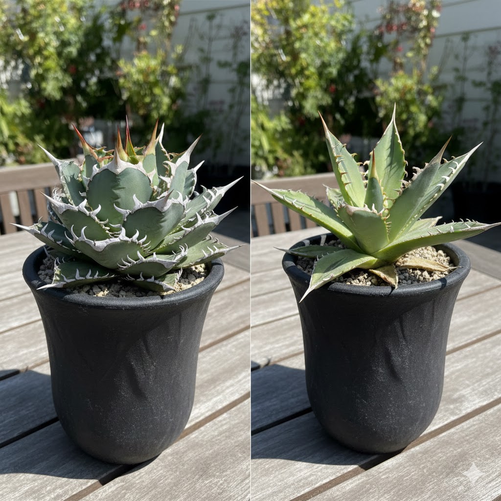 老白鯨と夕映系の違いを棘の形で判別する