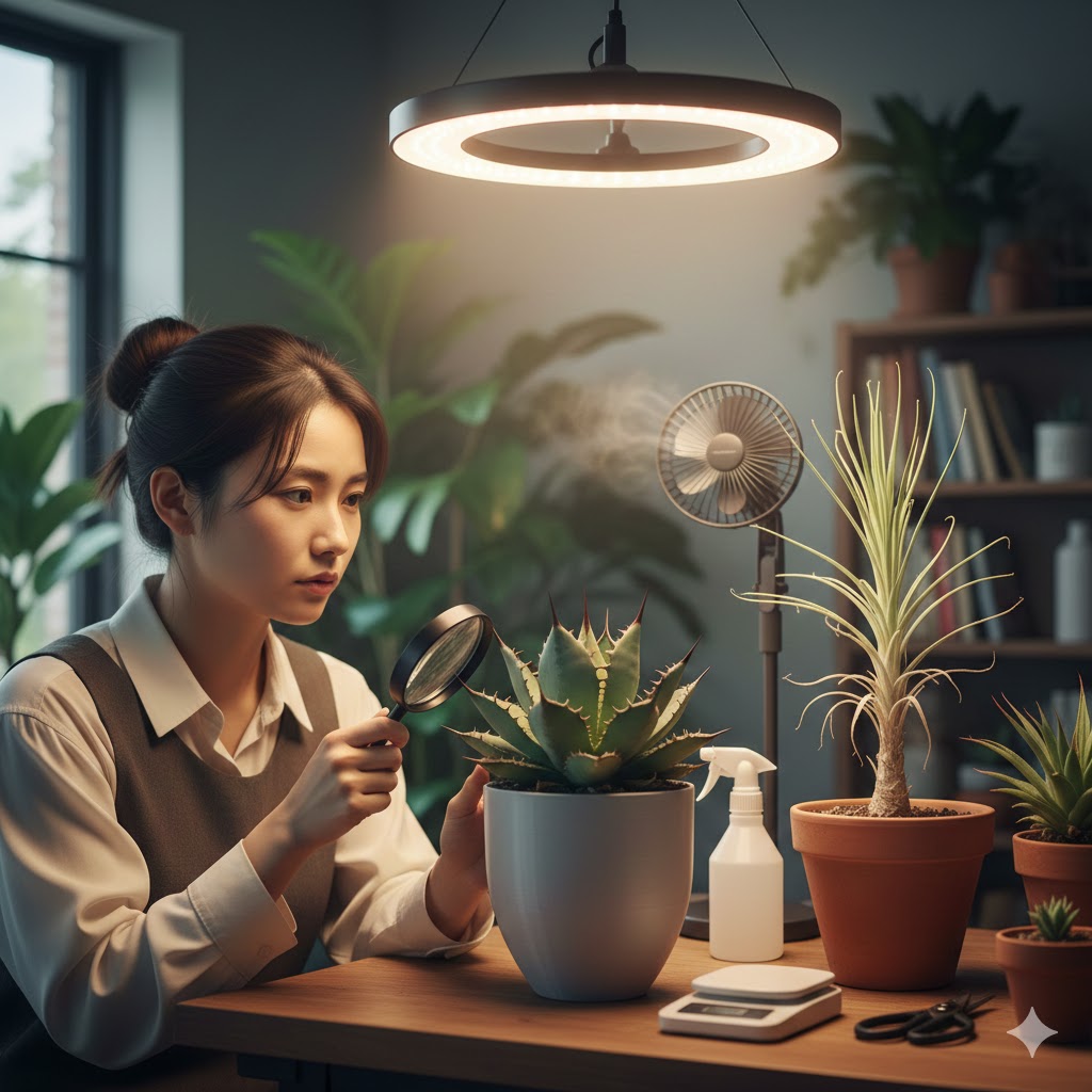 アガベの徒長しやすい品種と対策！室内で締めて育てるコツ解説