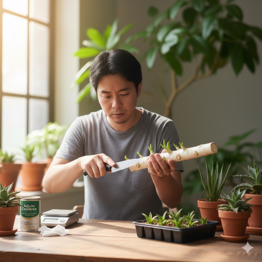 胴切りで間延びした株を劇的に再生させる方法