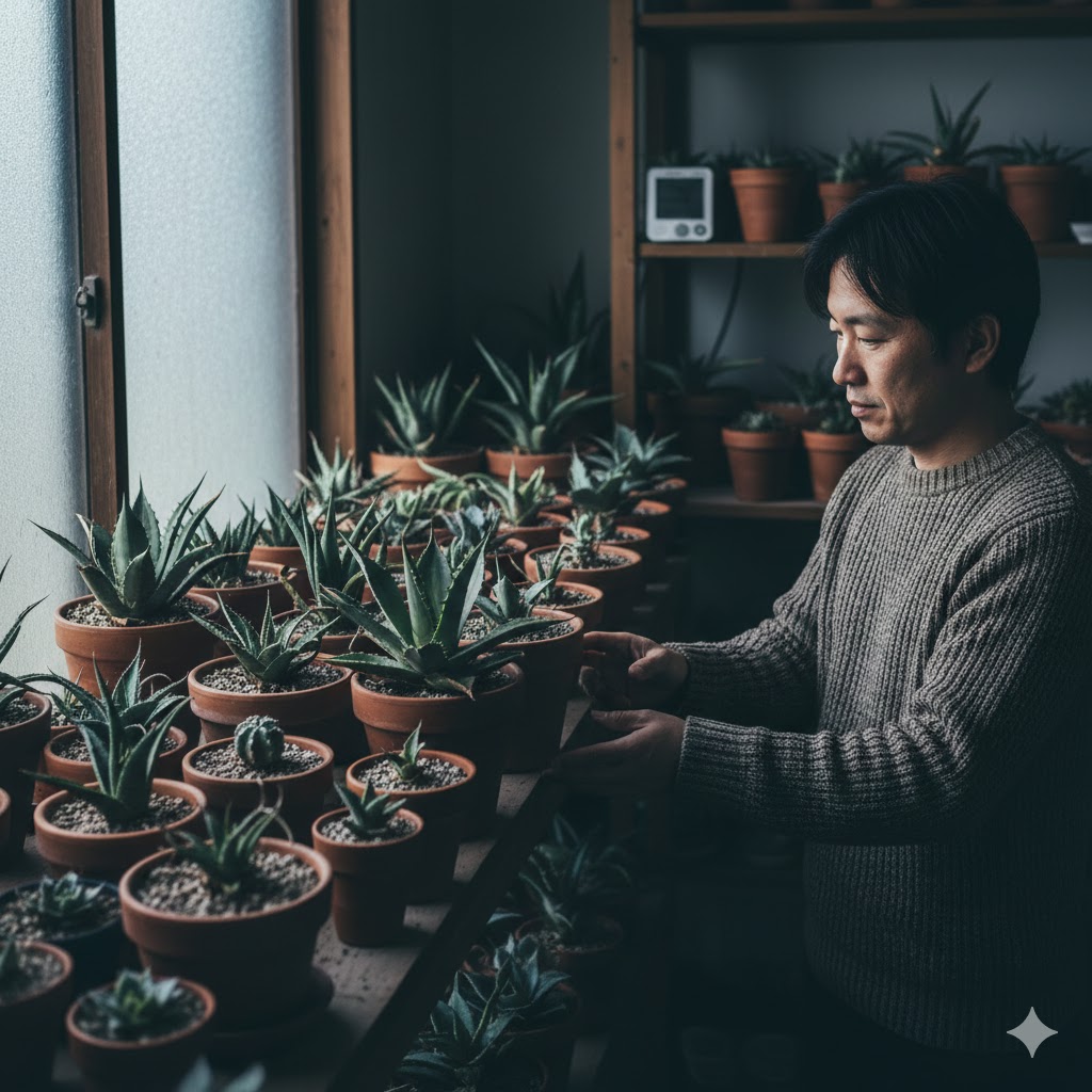 冬場の断水や半休眠状態を活用した徒長抑制