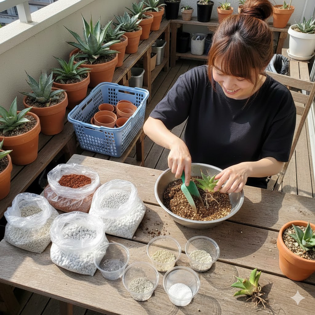 アガベの土を100均資材で自作するメリット