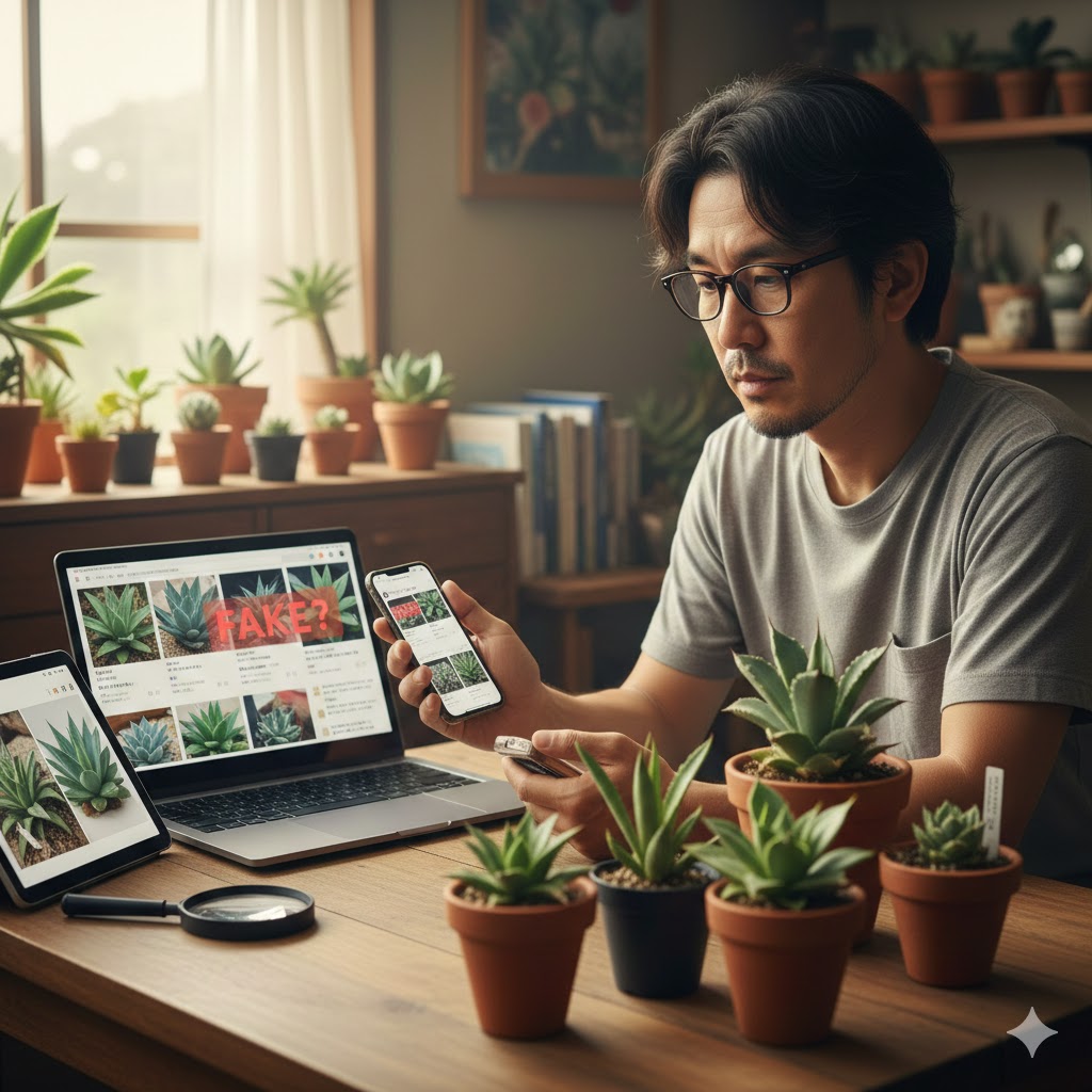 アガベをヤフオクで偽物から守るための基礎知識
