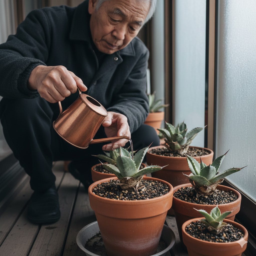 休眠期の適切な水やりと断水の基準