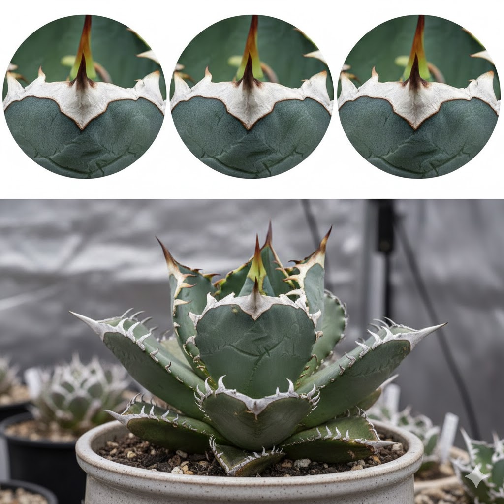 アガベ虎鯨の特徴！鋭い鋸歯や連刺を確認しよう