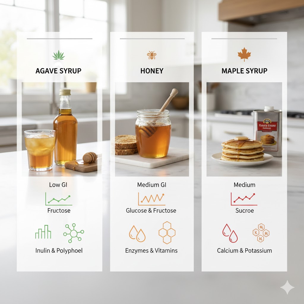 蜂蜜やメープルシロップとの糖組成や栄養価の違い