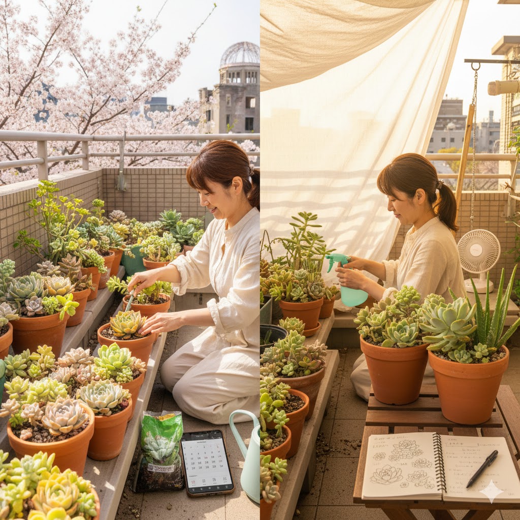 季節ごとの多肉植物の管理とイベント巡りのコツ