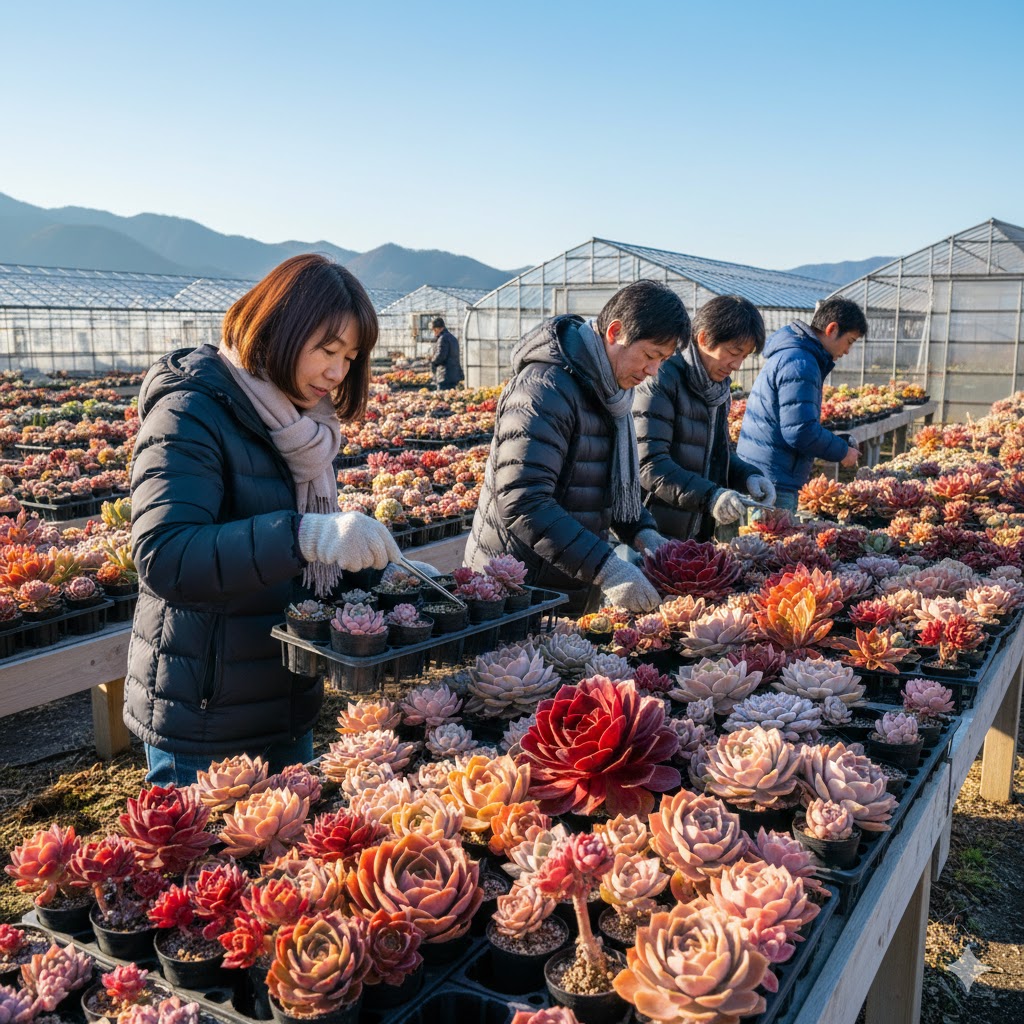 1月から2月が旬の多肉狩りを関西で満喫する方法