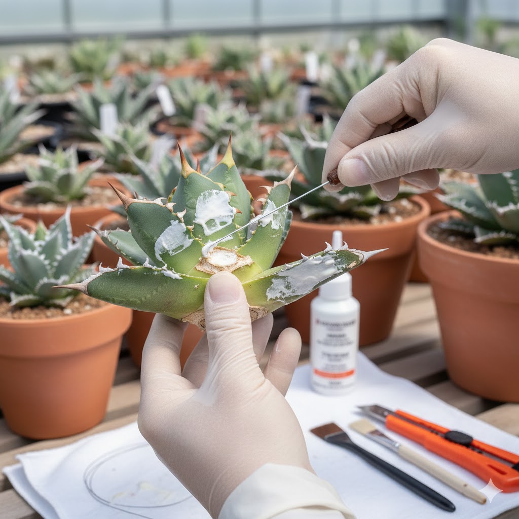 アガベ,成長点,芯止まり,芽を吹かせる,逆転劇