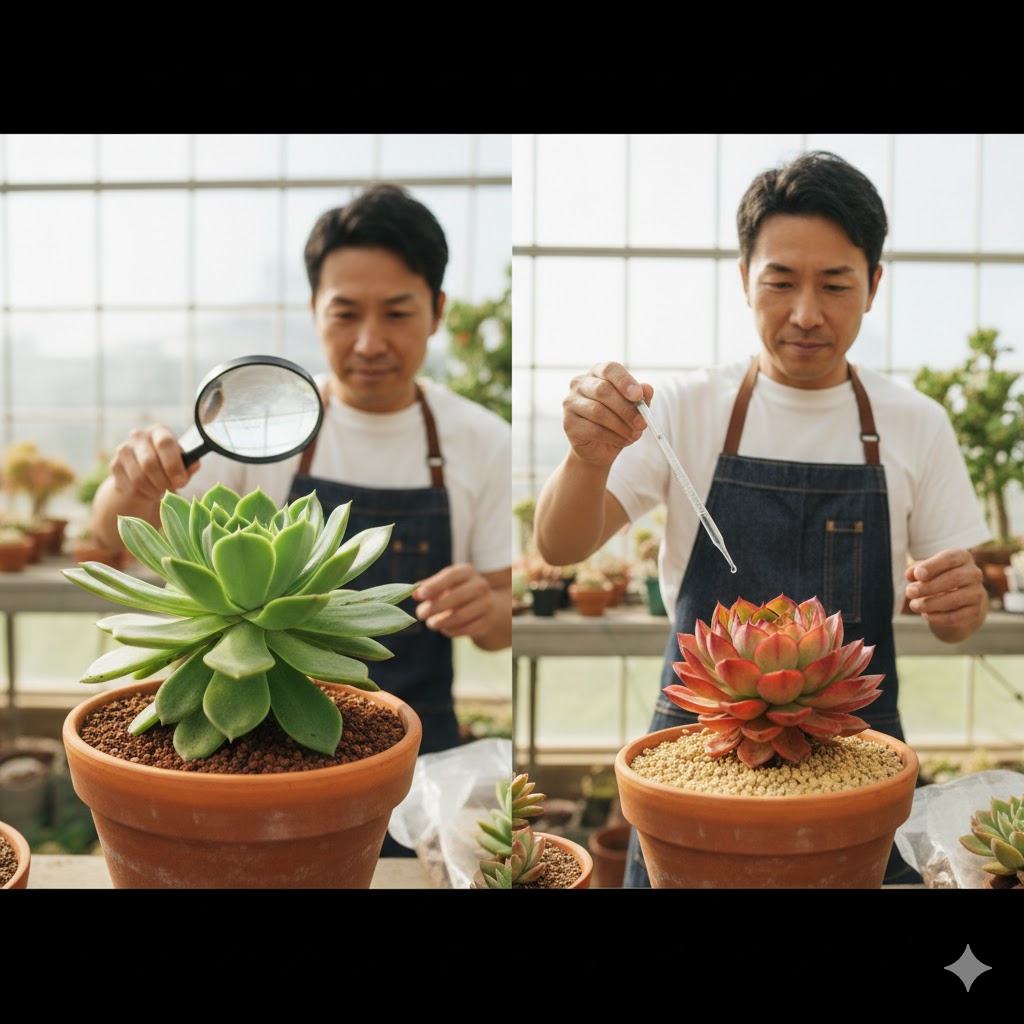 実践!鹿沼土と赤玉土の成長比較検証