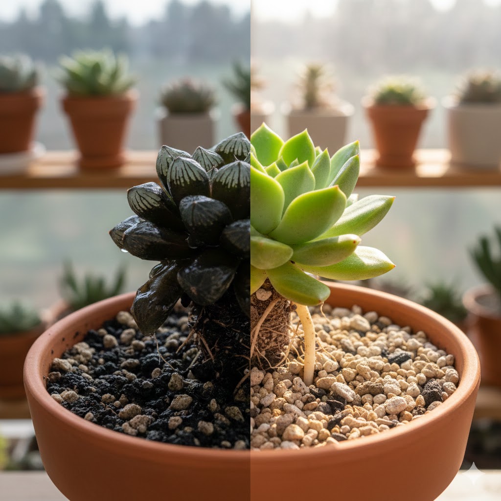 可愛い多肉に水やりしすぎで根腐れ！？復活記録と初期症状を公開