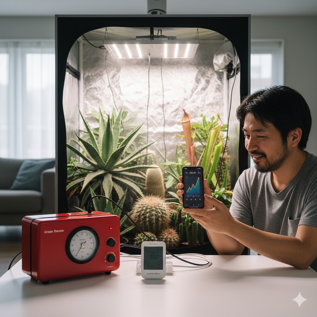 園芸用サーモスタットを併用して安全を確保する