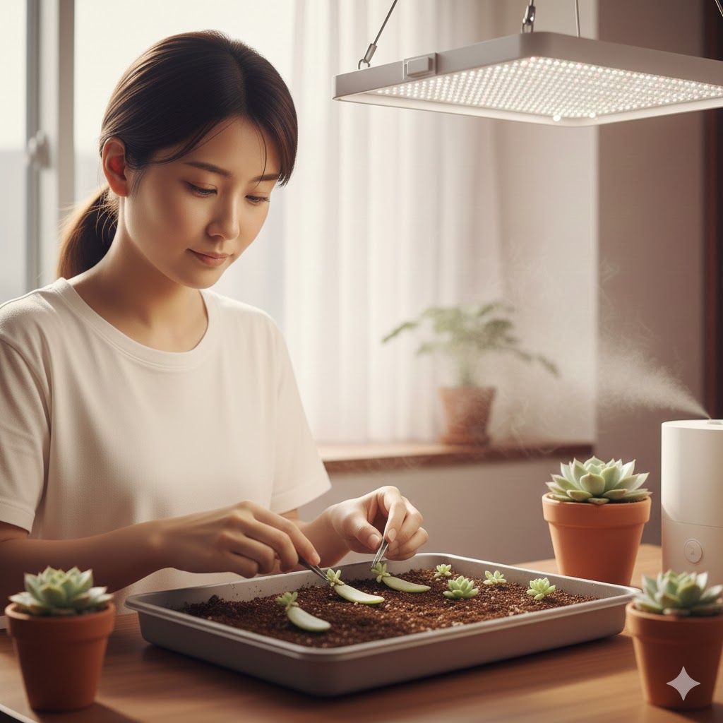 多肉,室内管理,徒長,ひょろひょろ,仕立て直し