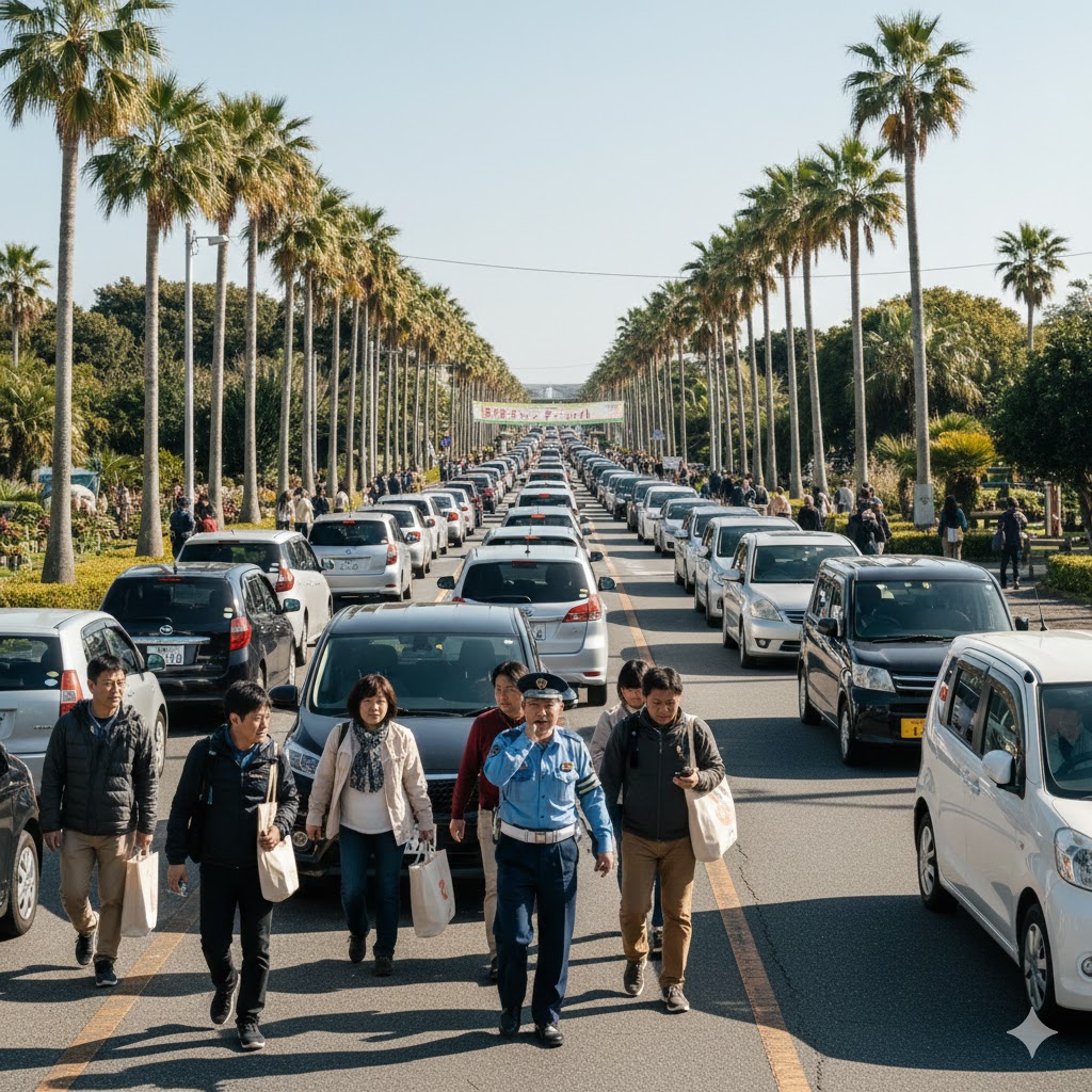 会場へのアクセスと駐車場の混雑対策