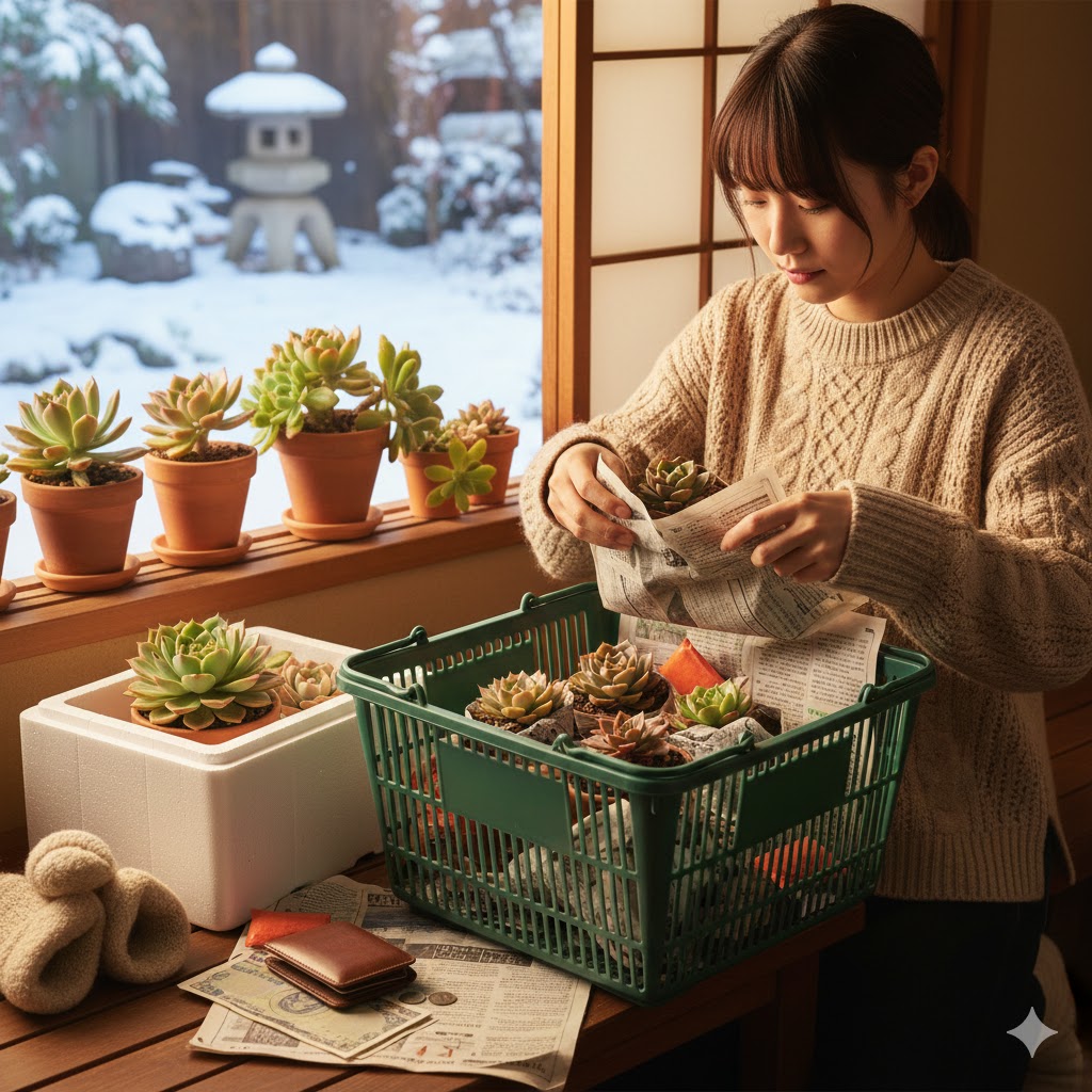 購入した苗を寒さから守る冬のケア