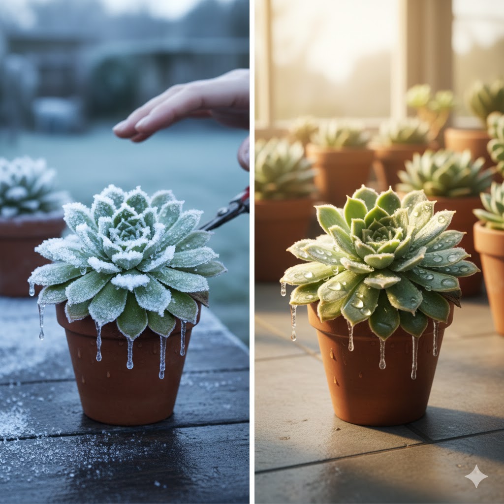 凍結時は切る前にまず解凍を待つ