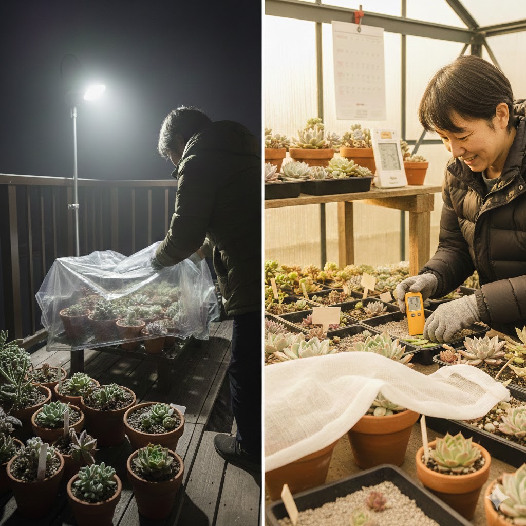 寒波対策で次回の多肉凍結を防ぐ